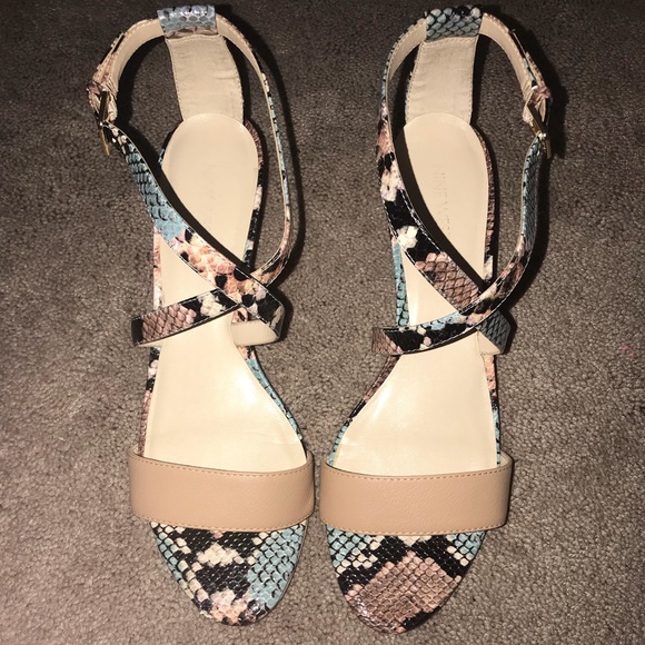 Nine West Shoes - Nine West Snake Skin Sandals Size 11 womens